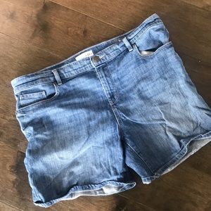 Loft denim jean shorts longer inseam!